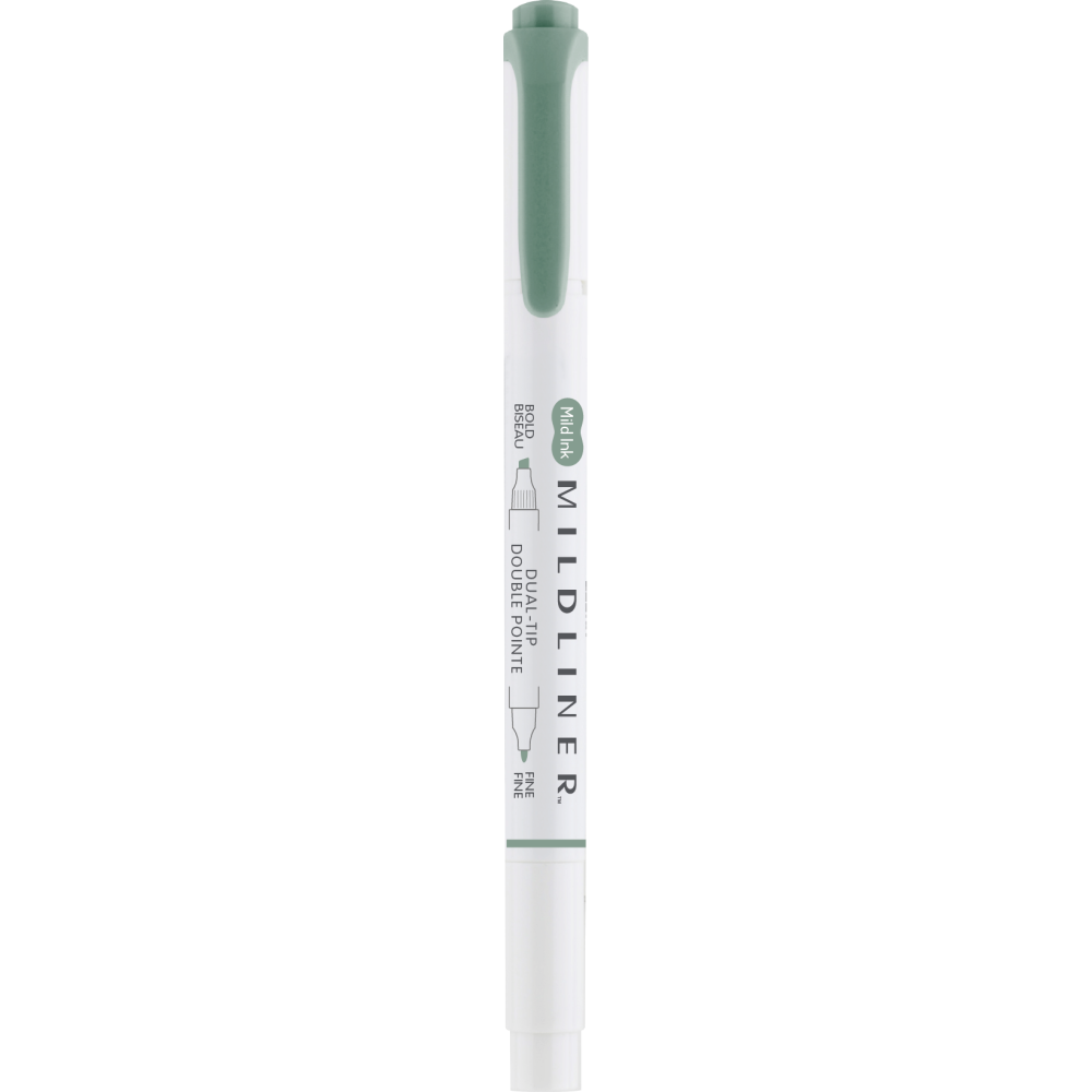 Double ended highlighter Mildliner - Zebra - Moss Green