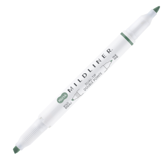 Zakreślacz dwustronny Mildliner - Zebra - Moss Green