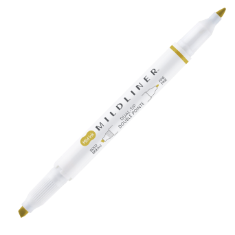 Double ended highlighter Mildliner - Zebra - Mimosa Yellow