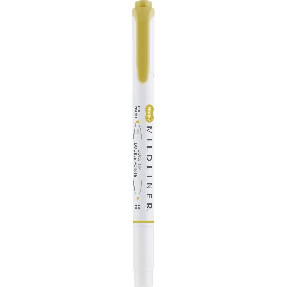 Zakreślacz dwustronny Mildliner - Zebra - Mimosa Yellow