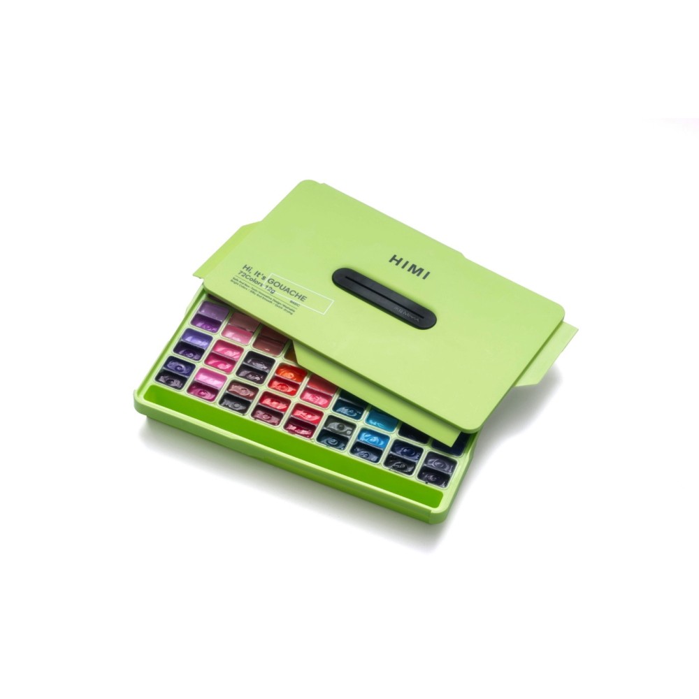 Set of Twin Cup Gouache paints - HIMI - Apple Green 72 pcs x 12 g