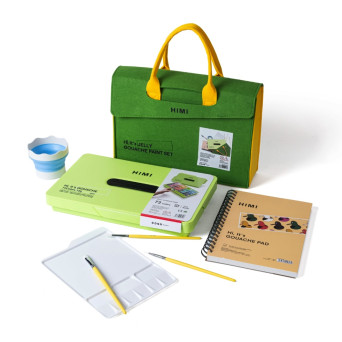 Twin Cup Gouache paints Go Pack set - HIMI - Apple Green 72 pcs x 12 g