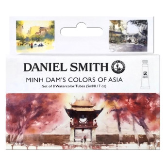 Set of Extra Fine Watercolor paints Minh Dam's Colors of Asia - Daniel Smith - 8 x 5 ml