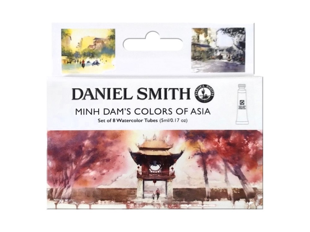 Set of Extra Fine Watercolor paints Minh Dam's Colors of Asia - Daniel Smith - 8 x 5 ml