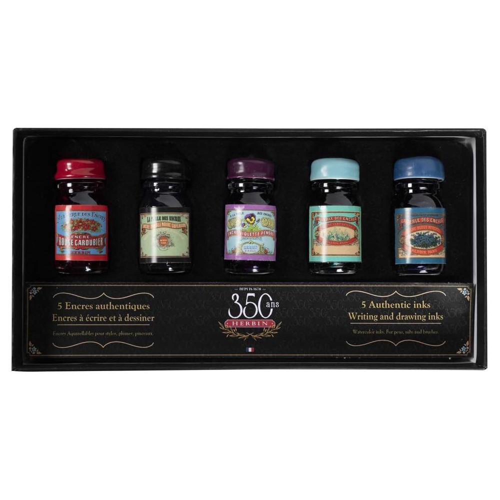 Zestaw atramentów Collector - J.Herbin - 5 x 10 ml