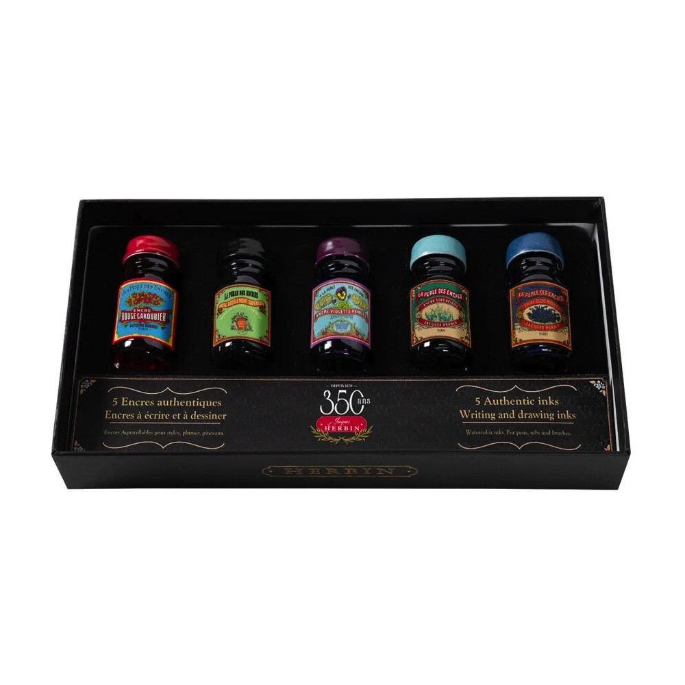 Zestaw atramentów Collector - J.Herbin - 5 x 10 ml