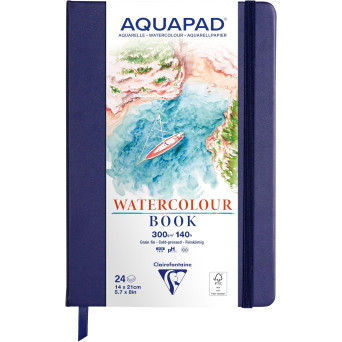 Szkicownik Aquapad Watercolour Book 14 x 21 cm - Clairefontaine - 300 g 24 ark.