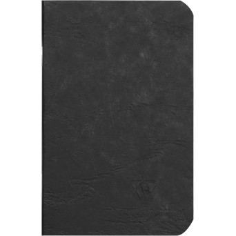 Plain notebook Age Bag 9 x 14 cm - Clairefontaine - Black 90 g 96 pages