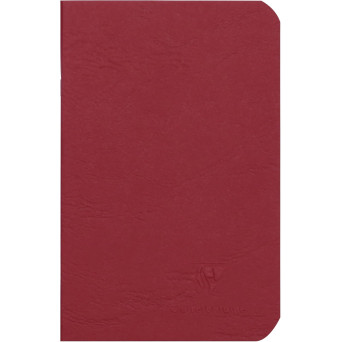 Notes gładki Age Bag 9 x 14 cm - Clairefontaine - Red 90 g 96 stron