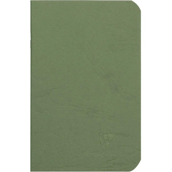 Notes gładki Age Bag 9 x 14 cm - Clairefontaine - Green 90 g 96 stron