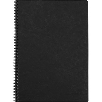 Spiral squared notebook Age Bag A4 - Clairefontaine - Black 90 g 100 pages
