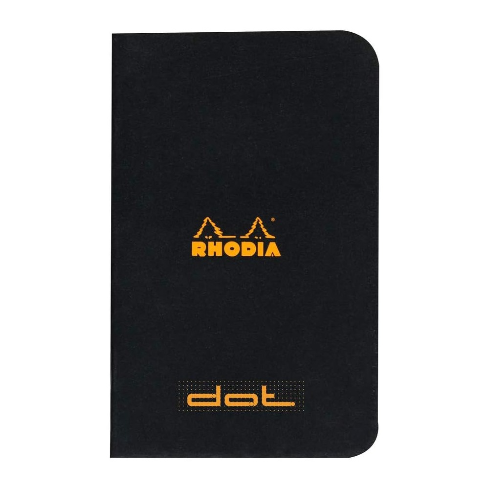 Squared notebook A7 - Rhodia - Black 80 g 48 pages