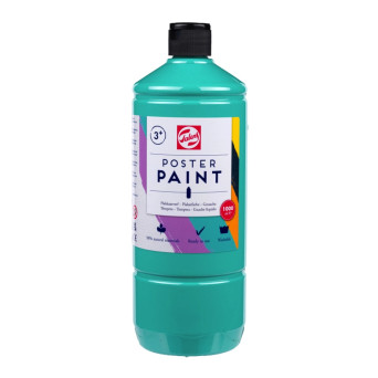 Poster paint in a bottle - Talens - Turquoise 1000 ml