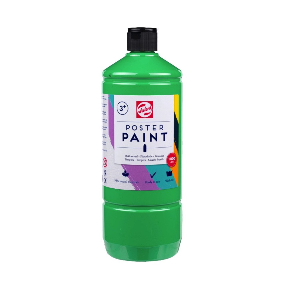 Poster paint in a bottle - Talens - Light Green 1000 ml