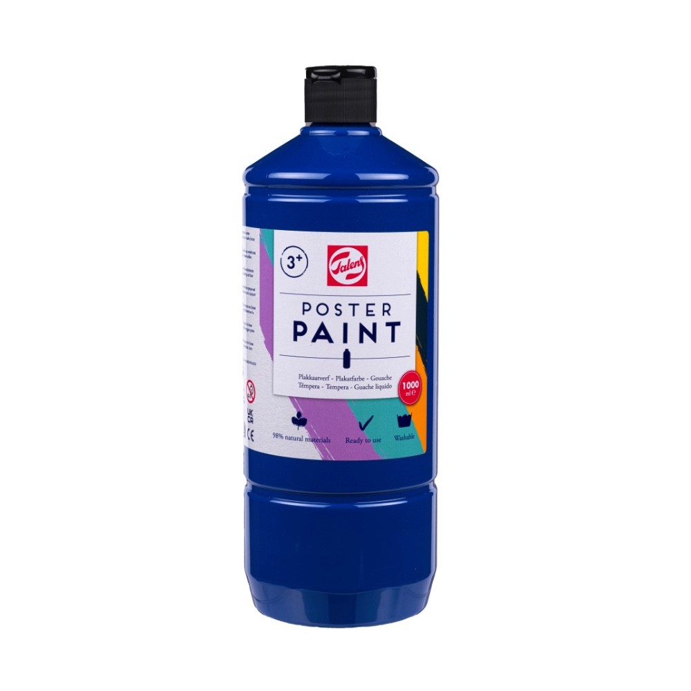 Farba szkolna plakatowa - Talens - Deep Blue 1000 ml