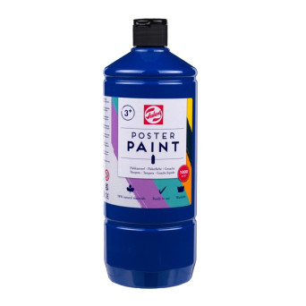 Farba szkolna plakatowa - Talens - Deep Blue 1000 ml