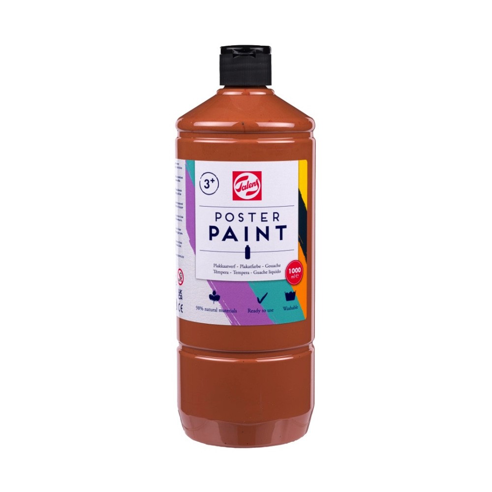 Farba szkolna plakatowa - Talens - Light Brown 1000 ml