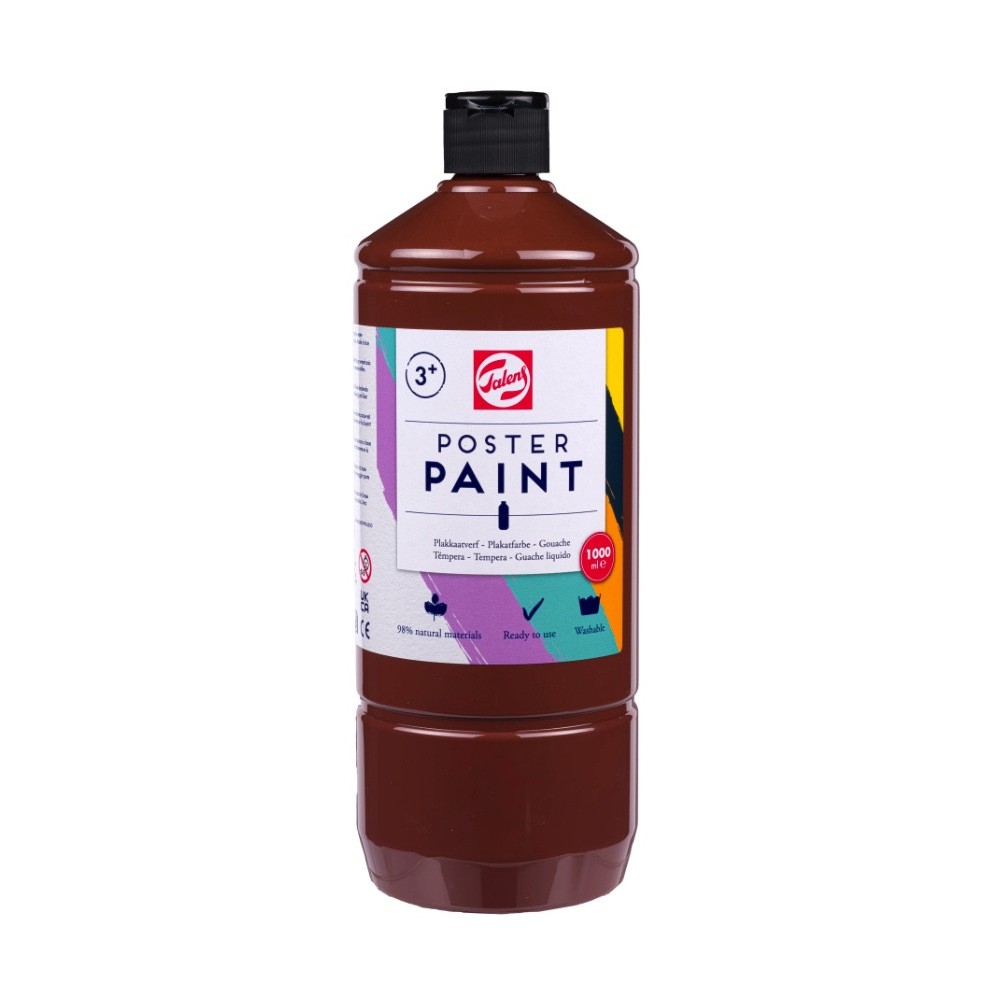Farba szkolna plakatowa - Talens - Brown 1000 ml
