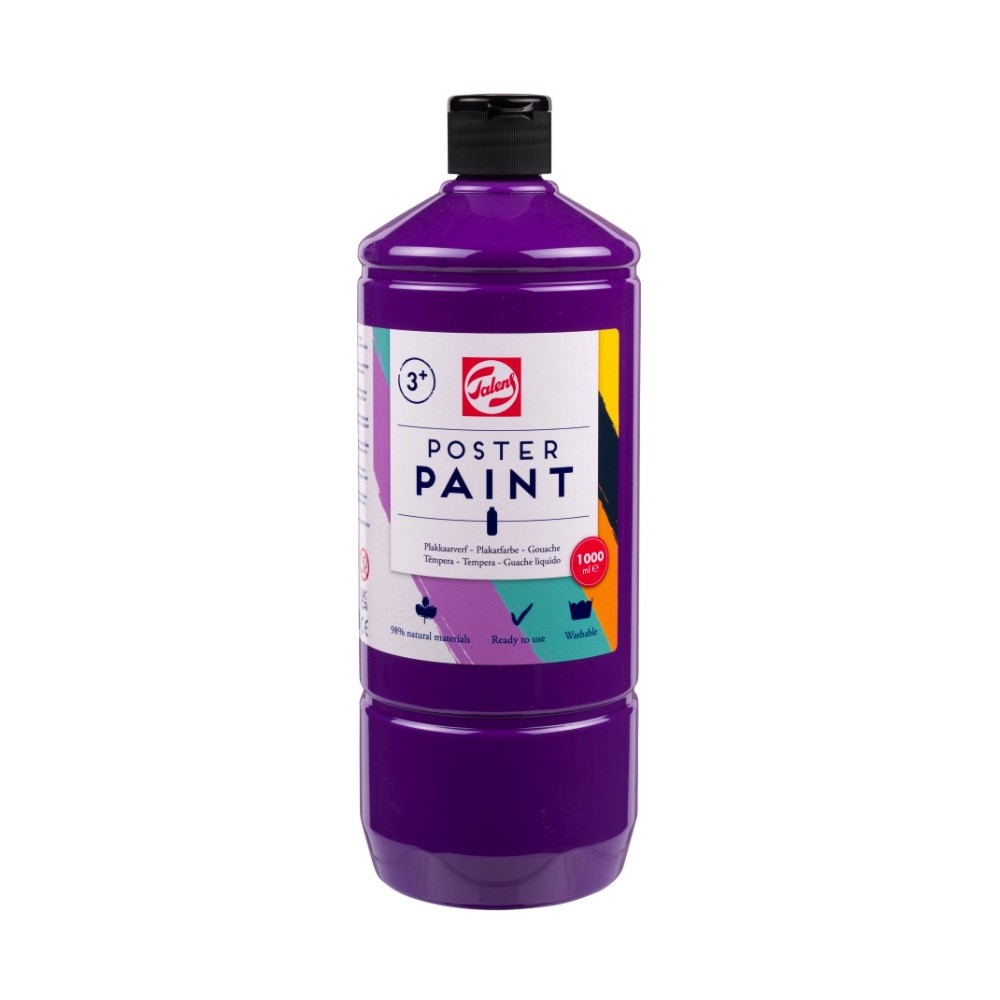 Poster paint in a bottle - Talens - Purple 1000 ml