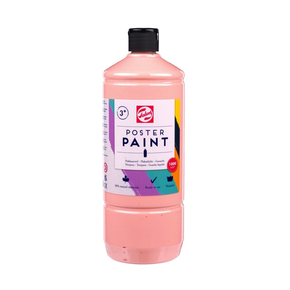 Farba szkolna plakatowa - Talens - Pink Beige 1000 ml