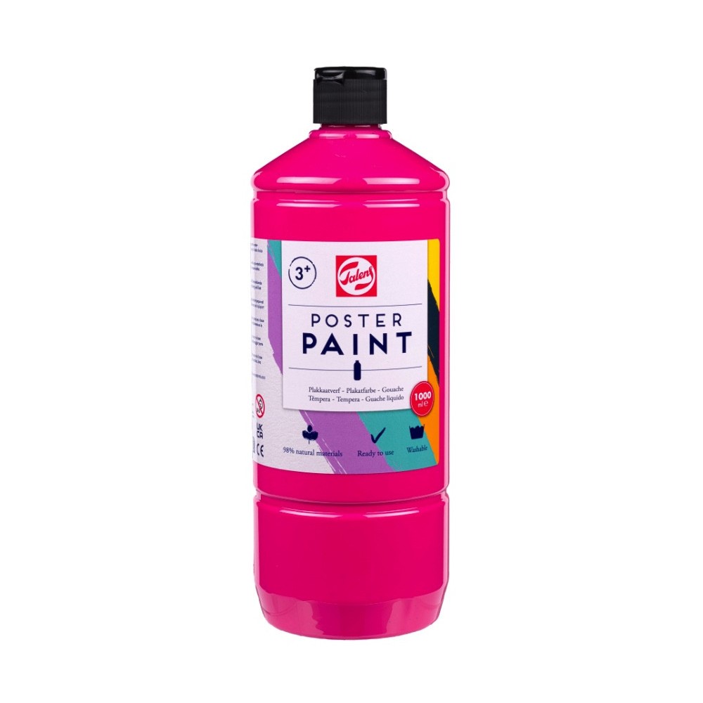 Farba szkolna plakatowa - Talens - Rose 1000 ml