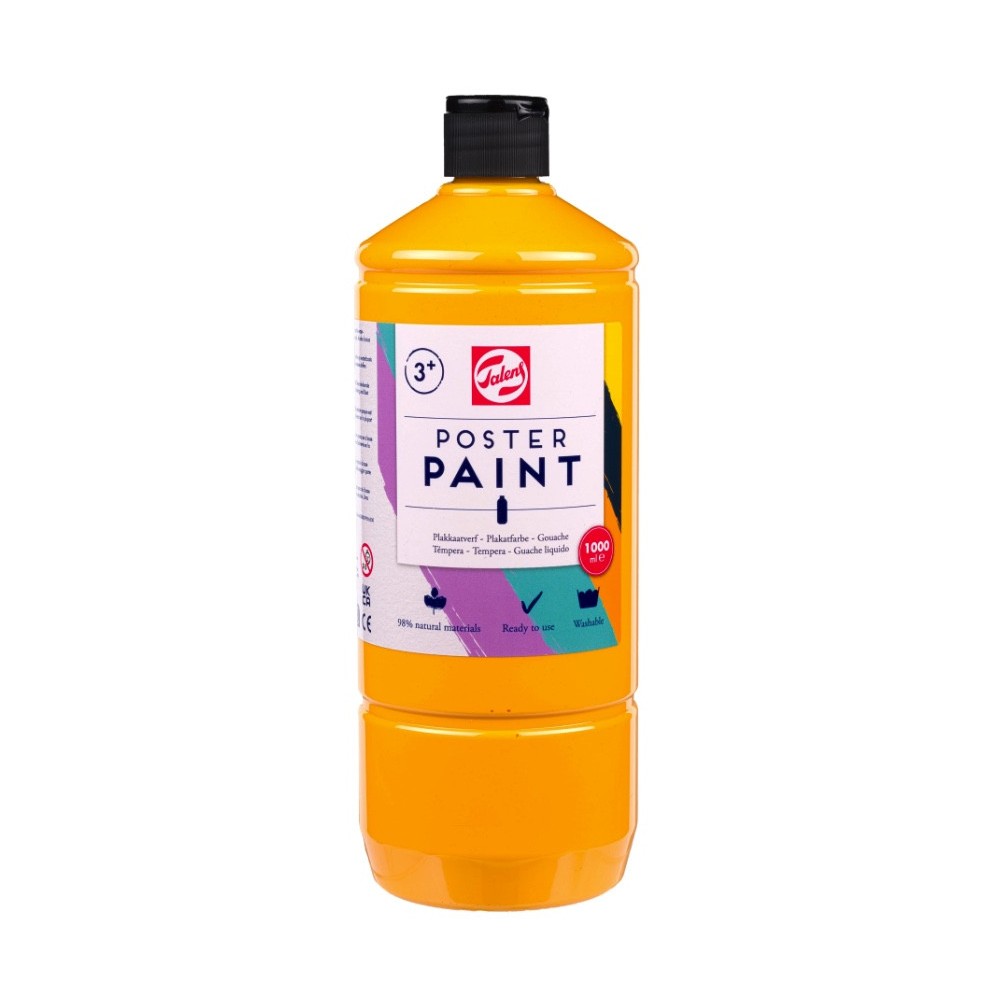 Poster paint in a bottle - Talens - Sun Yellow 1000 ml