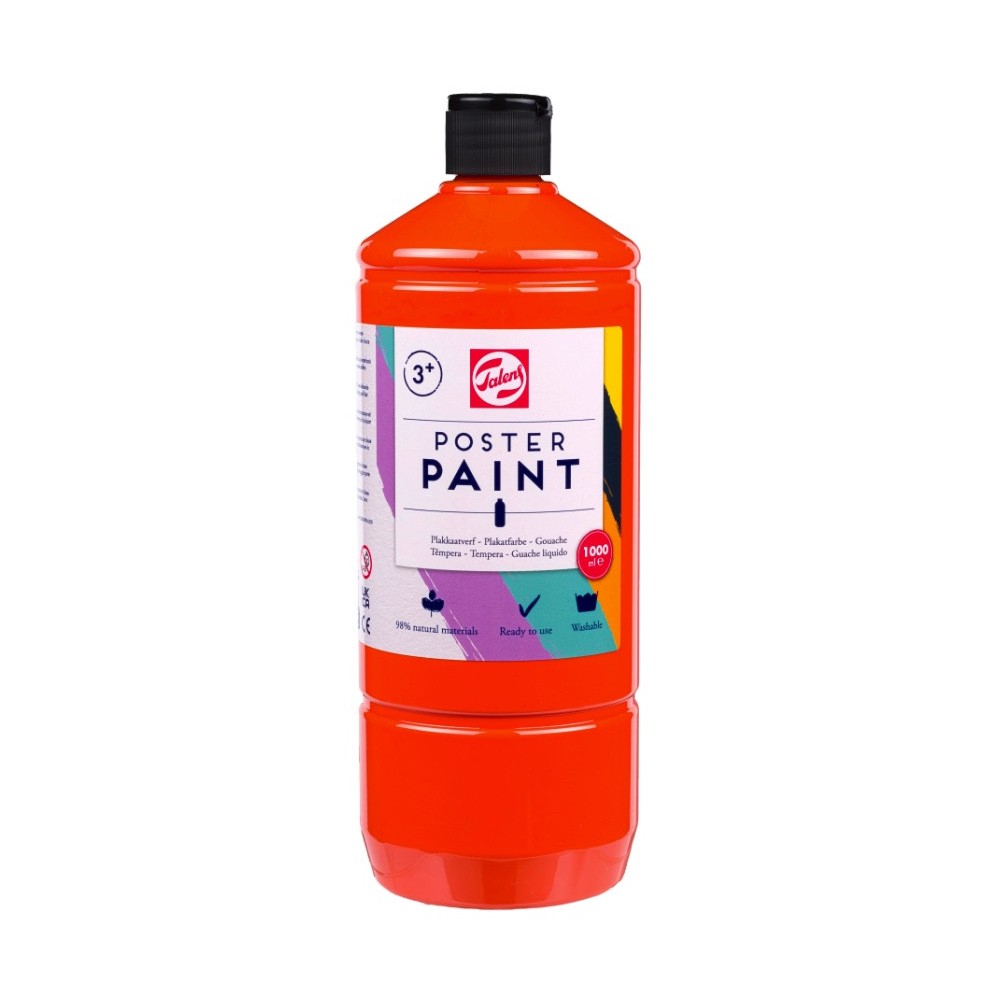 Farba szkolna plakatowa - Talens - Orange 1000 ml