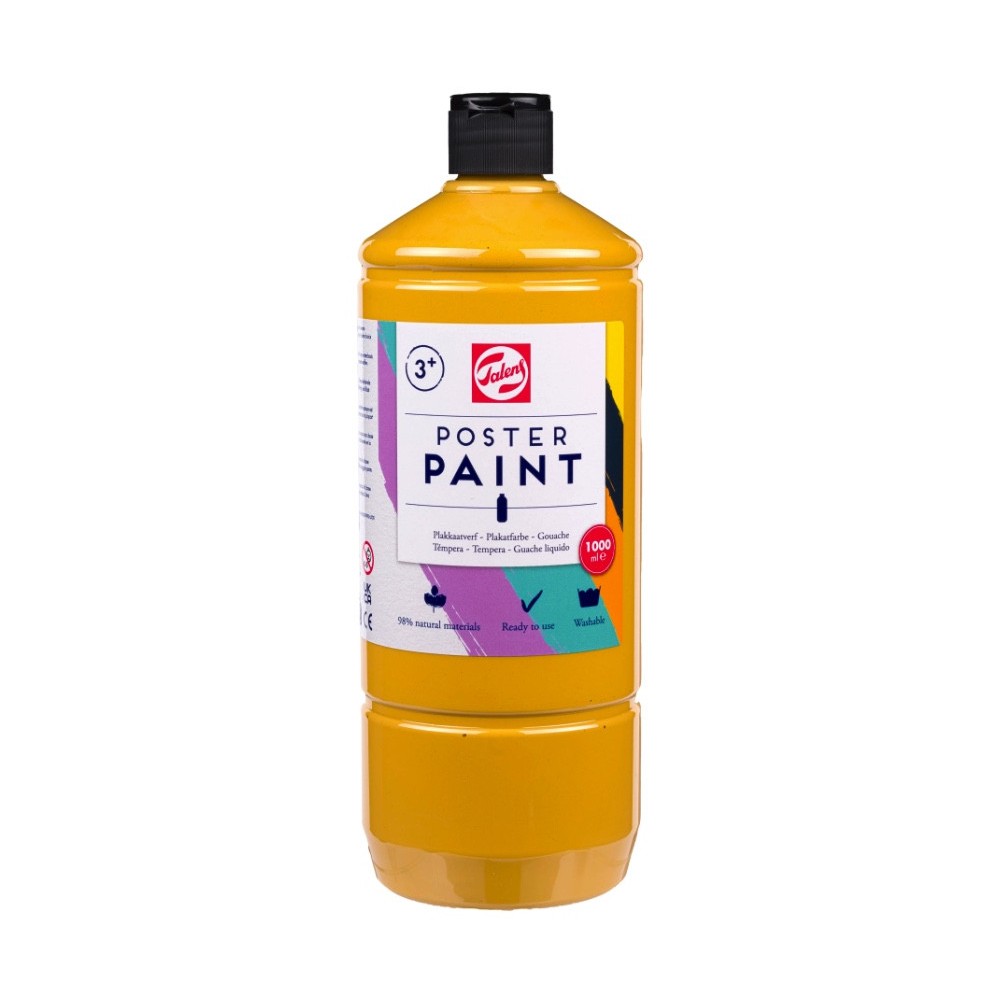 Poster paint in a bottle - Talens - Yellow Ochre 1000 ml