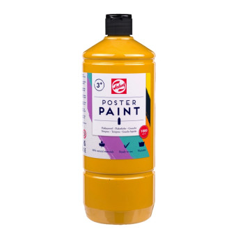 Poster paint in a bottle - Talens - Yellow Ochre 1000 ml