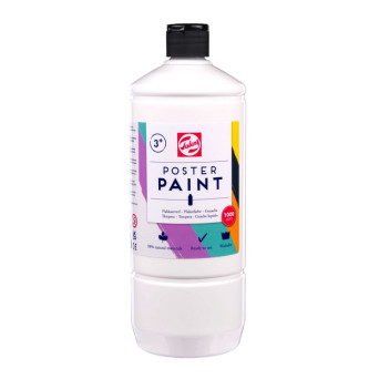 Farba szkolna plakatowa - Talens - White 1000 ml