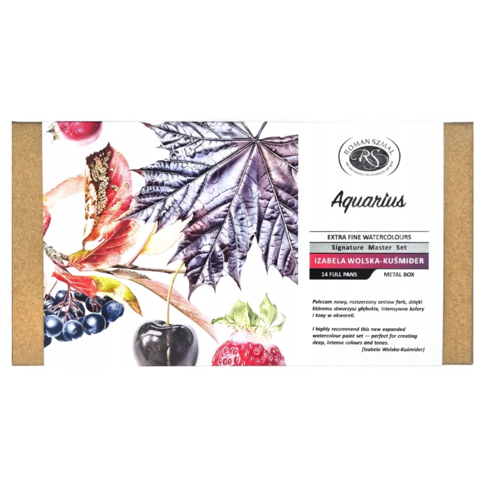 Set of Aquarius watercolor paints Botanical - Roman Szmal - 14 pcs