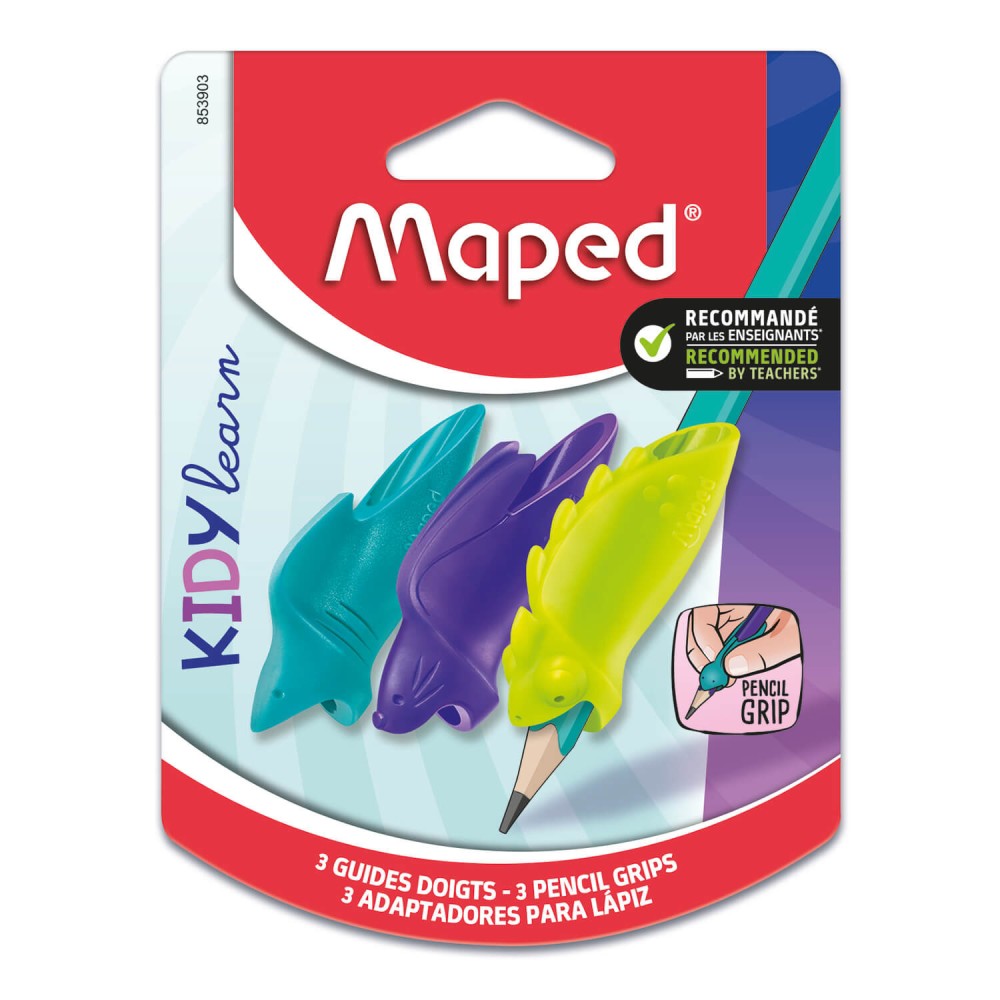 Zestaw ergonomicznych nakładek na ołówek - Maped - 3 szt.