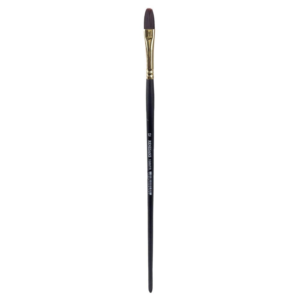 Filbert synthetic 1086FR series brush - Renesans - no. 12