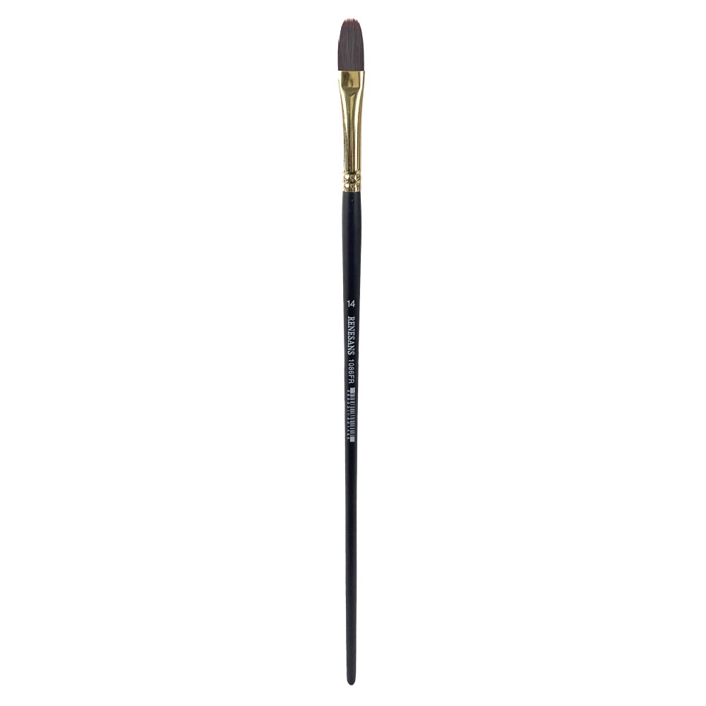 Filbert synthetic 1086FR series brush - Renesans - no. 14