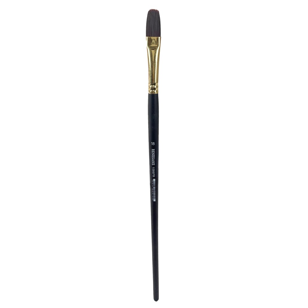 Filbert synthetic 1086FR series brush - Renesans - no. 18