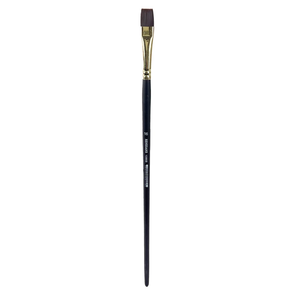 Flat broad synthetic 1086B series brush - Renesans - no. 16