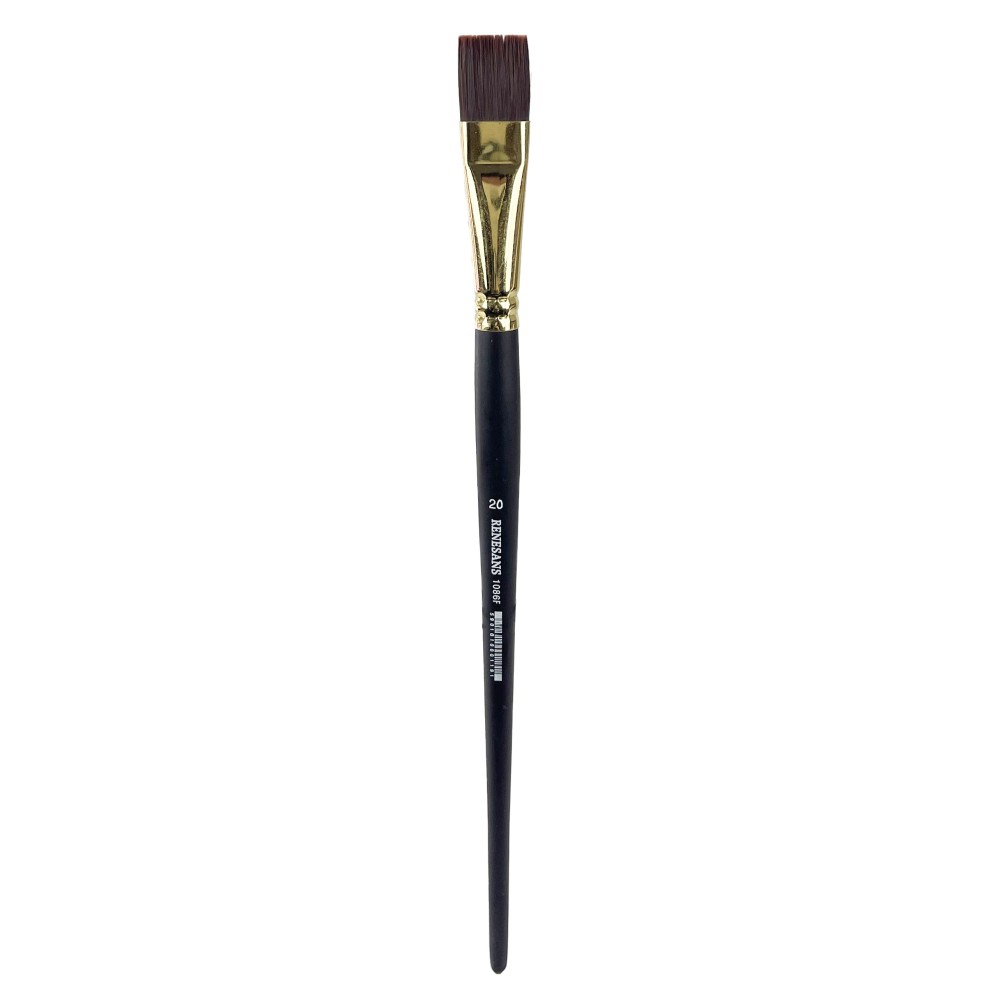 Flat synthetic 1086F series brush - Renesans - no. 20