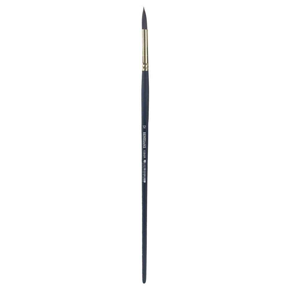 Round synthetic 1086R series brush - Renesans - no. 12