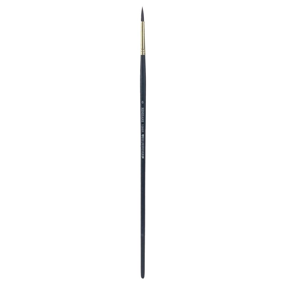 Round synthetic 1086R series brush - Renesans - no. 6