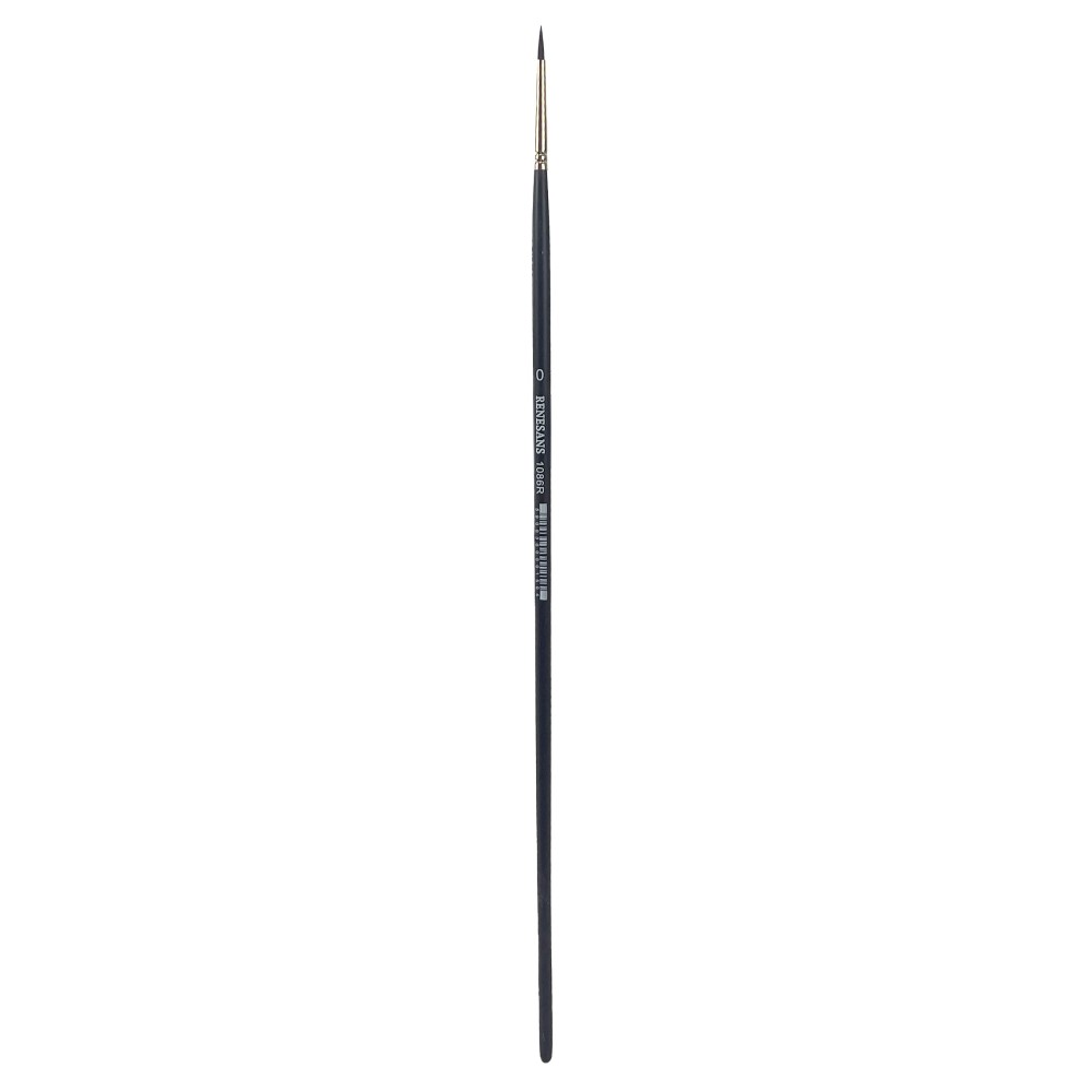 Round synthetic 1086R series brush - Renesans - no. 0