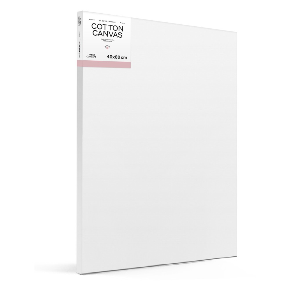 Cotton stretched canvas Basic - PaperConcept - 40 x 80 cm