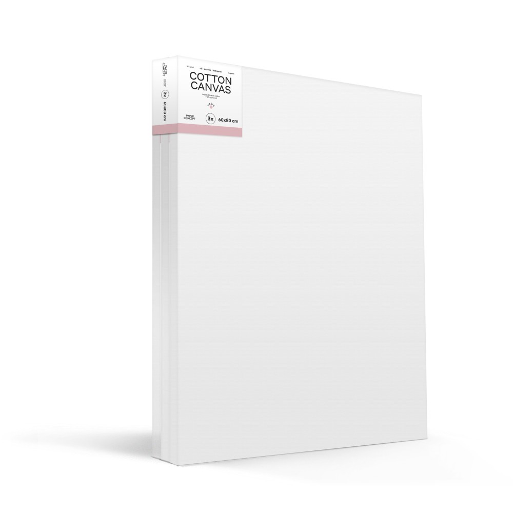 Podobrazia bawełniane Basic - PaperConcept - 60 x 80 cm 3 szt.