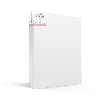 Cotton stretched canvas Basic - PaperConcept - 60 x 80 cm 3 pcs.