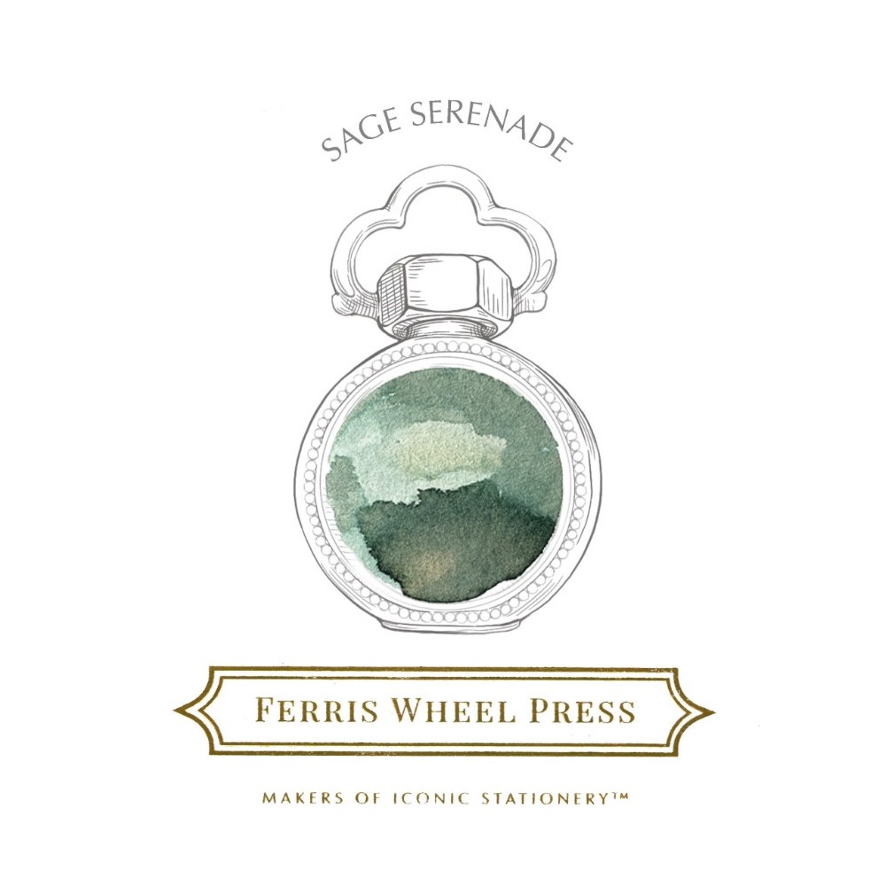 Calligraphy ink - Ferris Wheel Press - Sage Serenade 38 ml