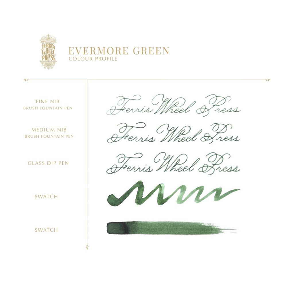 Atrament - Ferris Wheel Press - Evermore Green 38 ml