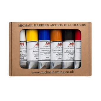Set of Introductory oil paints - Michael Harding - 6 x 40 ml