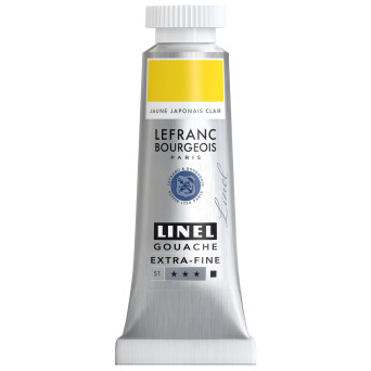 Linel gouache paint - Lefranc & Bourgeois - Japanese Yellow Light 14 ml