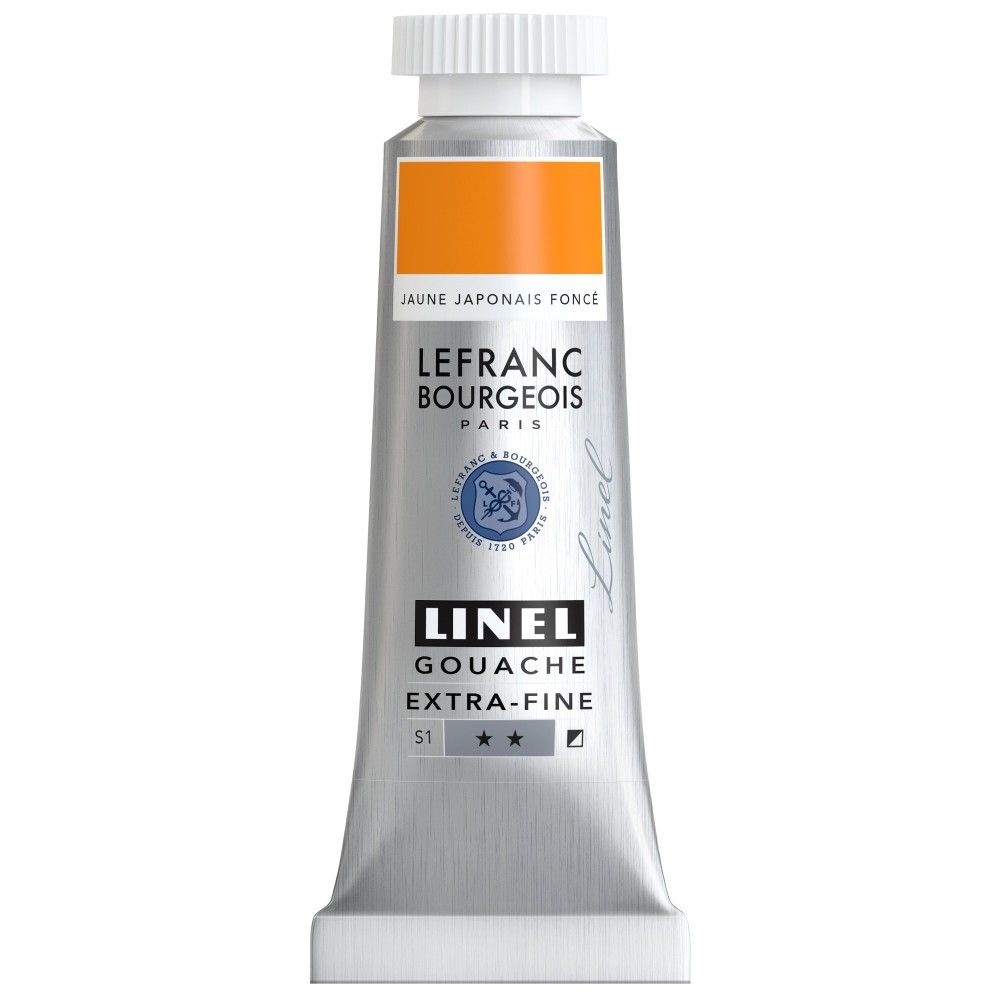 Farba gwasz Linel - Lefranc & Bourgeois - Japanese Yellow Deep 14 ml