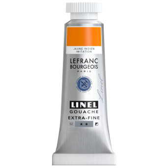Linel gouache paint - Lefranc & Bourgeois - Indian Yellow Imitation 14 ml