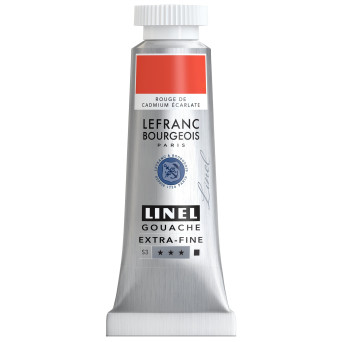 Farba gwasz Linel - Lefranc & Bourgeois - Cadmium Red Scarlet 14 ml